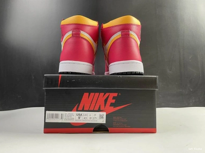 1st Kicks Shoes High Red Jordan 555088-603 Fusion Air 1 OGLight 0701